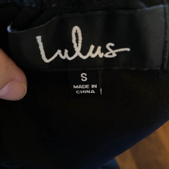 Black scrappy party/cocktail dress - Picture 6 of 6